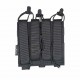 Triple MP5/MP7 Dagger Laser Magazine Pouch- Black, Built for speed, retention, and reliability, the Corso Tactical Dagger Laser Triple Mag Pouch is designed to keep your magazines secure while still allowing fast, instinctive access when it matters most